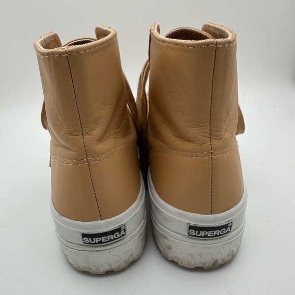 Superga Unisex 2341 Alpina Cotu Lug Sole Leather High Top Sneakers W 9 M… - Picture 5 of 10